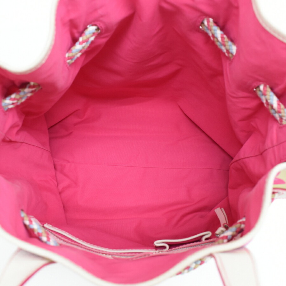 Celine Triomphe Leather Drawstring Shoulder Tote … - image 8